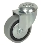 Rueda giratoria de goma para pin gris 50 mm 35 kg 75227