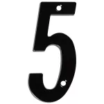 Numero para puerta #5 negro National Hardware N238-675