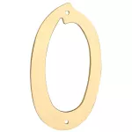 Numero para puerta #0 dorado National Hardware N211-581