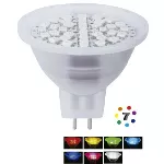 Bombillo LED GX5.3 MR16 3W 110V multicolor RGB Tecnolite MR16-SMDLED/3WRGB