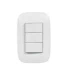 Interruptor triple 15A 125V blanco Domino Sencia Bticino AP5330