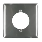 Placa de acero inoxidable 302/304L con tornillos para tomacorriente Pass&Seymour Legrand SS702-GF