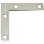 Platina plana de refuerzo 2-1/2" x 1/2" galvanizado National Hardware N113-928 (4 por paquete)