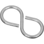 Gancho cerrado en S 2-1/8" galvanizado National Hardware N121-277 (3 por paquete)