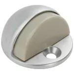 Tope de piso para puerta media luna cromo National Hardware N215-830