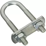 Gancho U con placa 1/4" x 3/4" x 2-1/2" galvanizado National Hardware N222-075