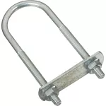 Gancho U con placa 1/4" x 1-3/8" x 4" galvanizado National Hardware N222-117