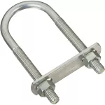 Gancho U con placa 5/16" x 1-3/8" x 3-3/4" galvanizado National Hardware N222-133