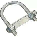 Gancho U con placa 3/8" x 2" x 3-1/2" galvanizado National Hardware N222-190