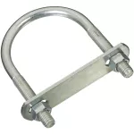 Gancho U con placa 3/8" x 2-1/2" x 4" galvanizado National Hardware N222-208