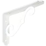 Escuadra decorativa para repisa 5" x 3-1/2" blanco antiguo National Hardware N229-385