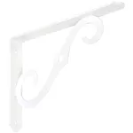 Escuadra decorativa para repisa 8" x 5-1/2" blanco antiguo National Hardware N229-419