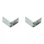 Platina de refuerzo doble 2-1/2" x 1-1/2" galvanizado National Hardware N285-569 (2 por paquete)