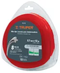 Cuerda de nylon para motoguadaña 2.7 mm 12 metros Truper HTA-105 / 17629 