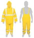 Capa impermeable reflejante amarilla Truper TRA-REF-S / 18415 (talla S)