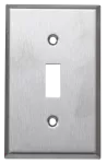 Placa sencilla para interruptor tipo palanca acero inoxidable Eagle 97071