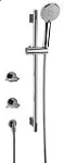 Regadera telefono 100 con barra de ducha de 650 mm cromo Franz Viegener 0128.16-CR