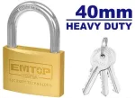 Candado 40 mm uso rudo Emtop EPDKB4021