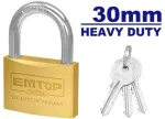 Candado 30 mm uso rudo Emtop EPDKB3021
