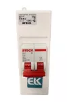 Breaker 2 polos 40A con caja para interior de parche