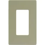 Placa sencilla con tornillo oculto marfil Decor Eagle 2151ST-V