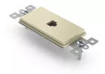 Conector para telefono RJ11 marfil Decor Eagle UL3560-V