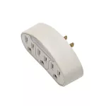 Convertidor polarizado 1 a 3 tomas con sensor 15A 110V Eagle 870