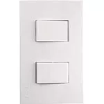 Interruptor doble 16A 110V blanco T&J Eagle 8004S-W