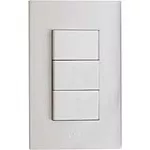 Interruptor triple 16A 110V blanco T&J Eagle 8005S-W