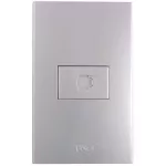 Conector para telefono RJ11 plata T&J Eagle 8008-PL
