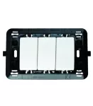 Interruptor triple 16A con soporte blanco Matix Bticino SAM5001/3H