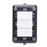Interruptor 3 vias 16A 120V con soporte Matix Bticino SAM5003/1H