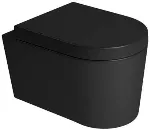 Inodoro suspendido negro mate Link Deca P.232.94+AP.237.94