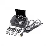 Caja electrica de mesa con tapa negro Wiremold Legrand KC10CM2