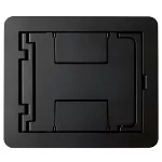 Caja de piso rectangular metalica para caja negro Legrand FPBTCBK