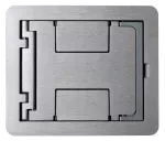 Caja de piso rectangular metalica para caja de aluminio Legrand FPBTCAL