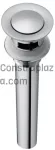 Desagüe para lavatorio 32 mm (1-1/4") push con rebalse cromo Prime