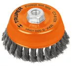 Cepillo copa trenzado para esmeriladora 5" Truper CT-612X / 11542 