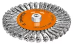 Cepillo trenzado circular para esmeriladora 8" (calibre 0.5 mm) Truper CATR-8E / 17528 
