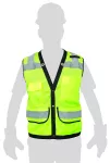 Chaleco de seguridad reflectivo verde reforzado Truper CHS-800V-XL / 13484 (talla XL)