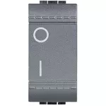 Interruptor 2P 16AX 127-250V negro Bticino L4002N