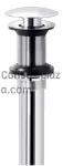 Desagüe para lavatorio 32 mm (1-1/4") push tipo hongo sin rebalse cromo Prime