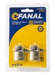 Candado bronce 20 mm Fanal V2-FH20-B (2 por paquete)