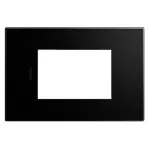 Placa 3 modulos rectangular grafito Adorne Legrand AWP1G3GR4