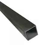 Tubo industrial hierro negro cuadrado 1/2" x 1/2" (12 x 12 x 0.95 mm) 6 metros (calibre cafe)