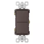 Interruptor doble 15A 120V cafe Radiant Legrand RCD11