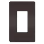 Placa plastica sin tornillos cafe Radiant Legrand RWP26
