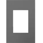 Placa 3 modulos 1 espacio magnesio Adorne Legrand AWP1G3MG4