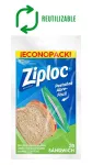 Bolsa sandwich economica Ziploc (20 por paquete)