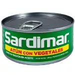 Atun trozos vegetales 140 g Sardimar